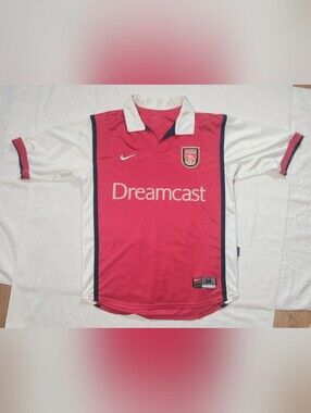 NIKE Arsenal 2000 DREAMCAST Premier Soccer Sport Jersey - Men's M